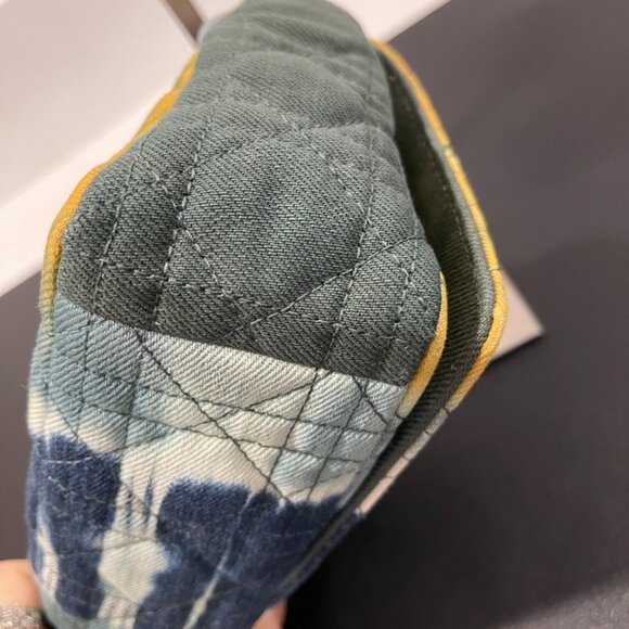 Dior Blue Small Denim Tie-Dye Cannage Caro Bag (JB1053) - Picture 6 of 10